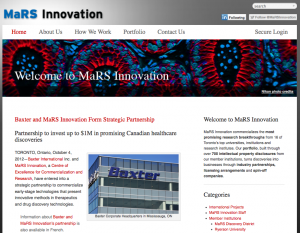 Refreshed MaRS Innovation website