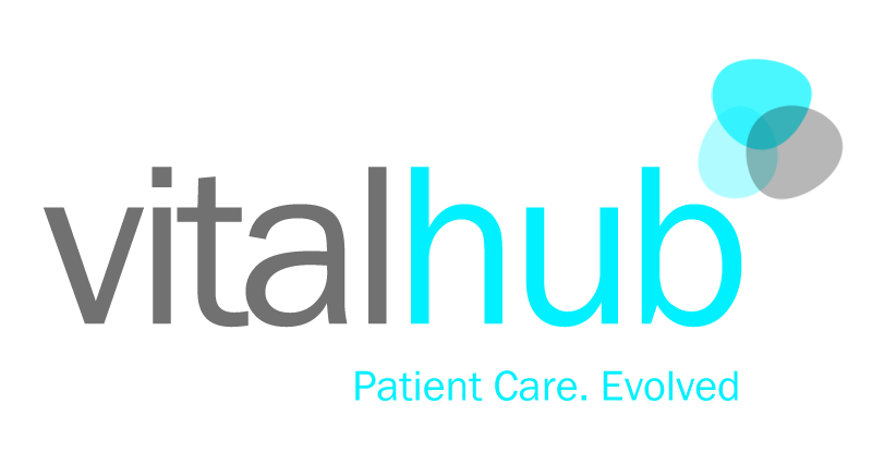 VitalHub logo: Patient Care, Evolved