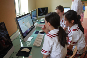 Students in China interact with the ClevrU platform