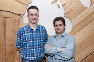 Dr. Gregory Czarnota of Sunnybrook Health Sciences (left) and Professor Michael Kolios of Ryerson University, WaveCheck's inventors. 