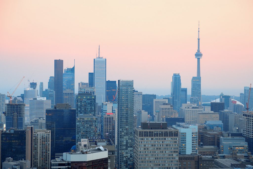 skyline of Toronto